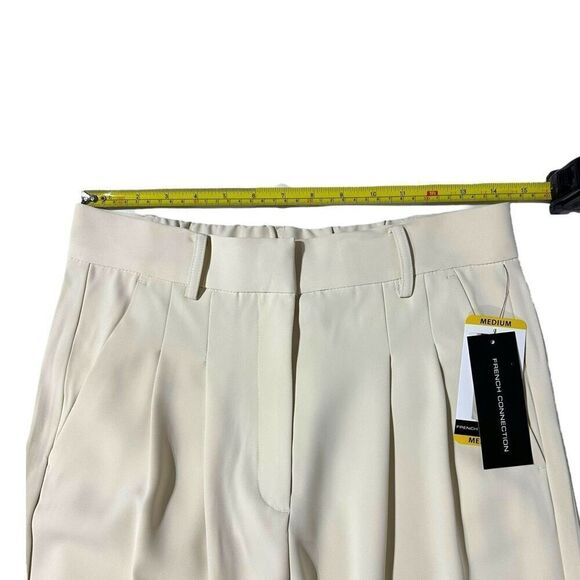 French Connection Women's Wide Leg Trouser Tan Size Medium - Picture 10 of 16